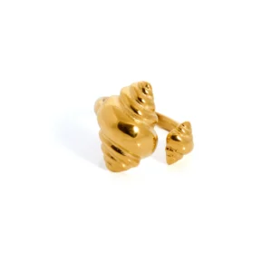 anillo-caracola-acero-dorado-alexah