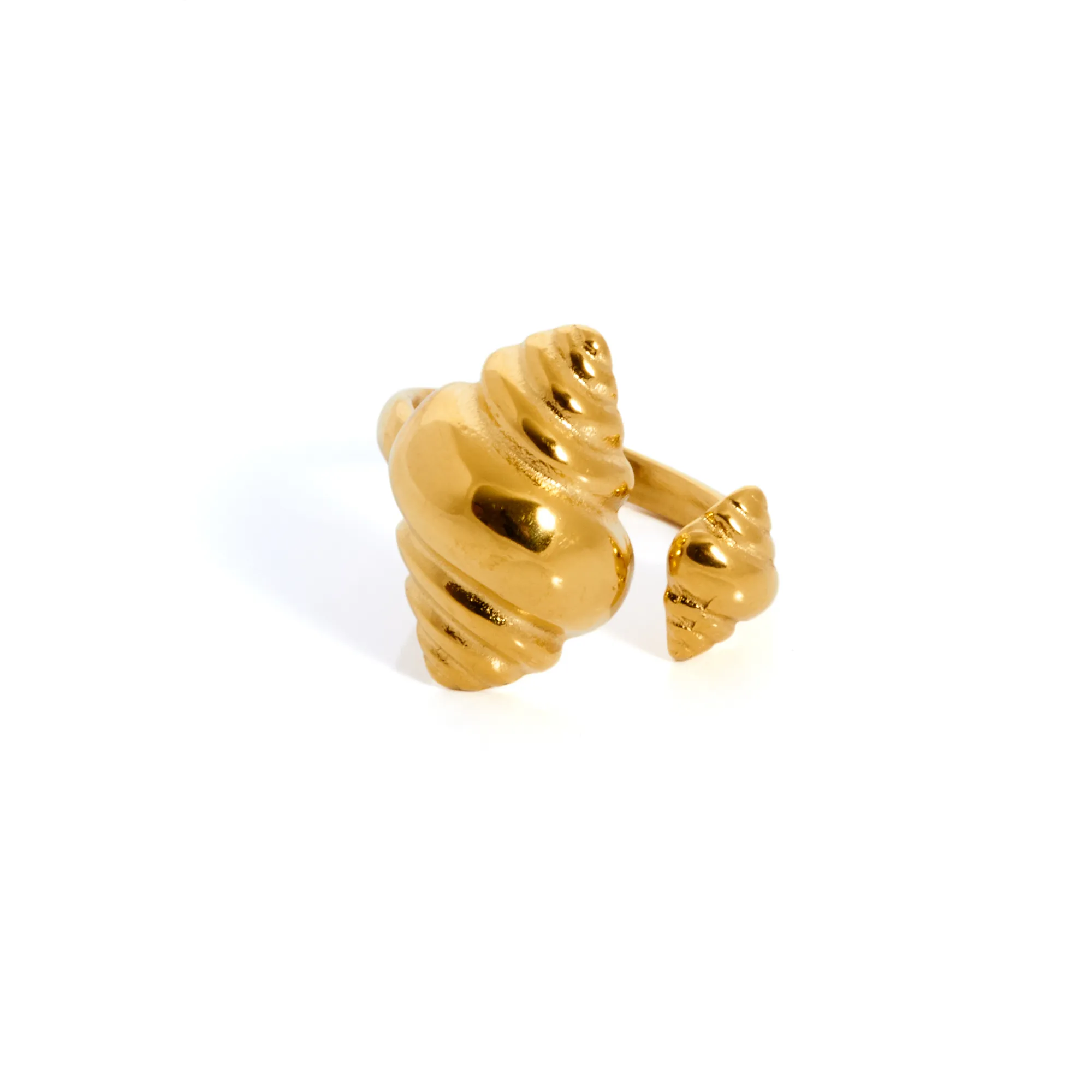anillo-caracola-acero-dorado-alexah