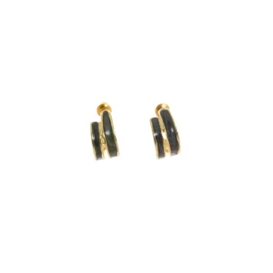 pendientes-doble-ring-esmaltados-negros-alexah