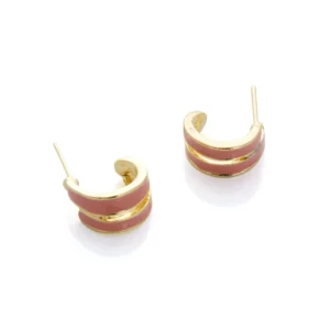 pendientes-doble-ring-esmaltados-salmon-alexah-detalle