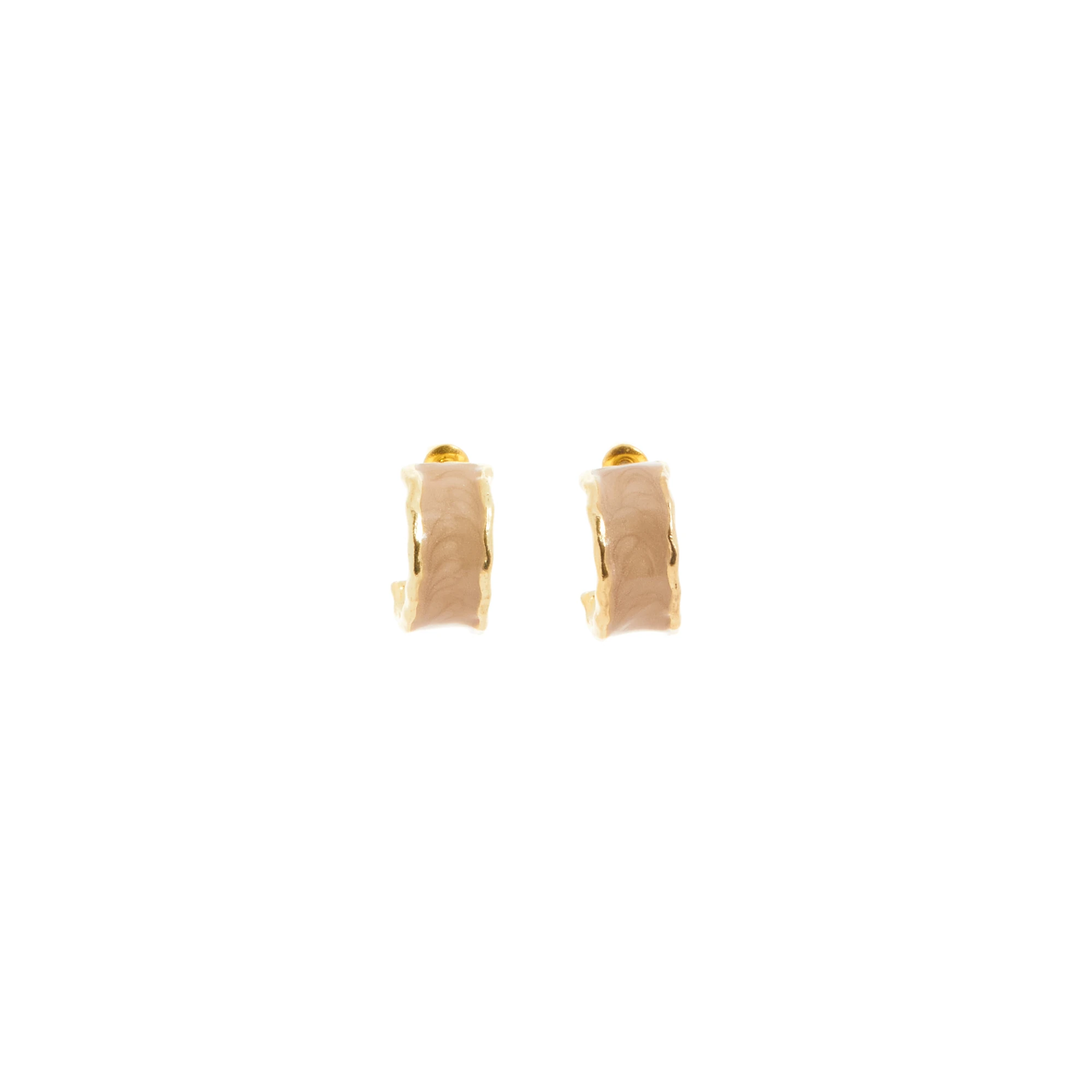 pendientes-giro-esmaltados-marron-alexah