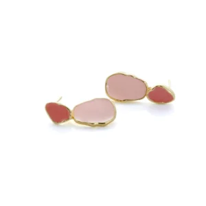 pendiente-lagrima-esmaltado-rosa