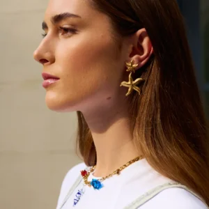 pendientes-estrella-de-mar-miramar-en-acero-dorado-alexah-modelo