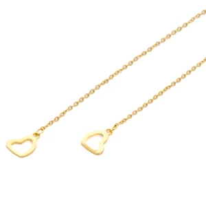 pendientes-alexah-cadena-corazon-en-acero-dorado-detalle