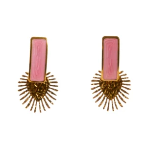 pendiente-creta-sol-rosa-dorado-alexah