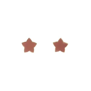 pendiente-star-esmaltado-salmon-frontal