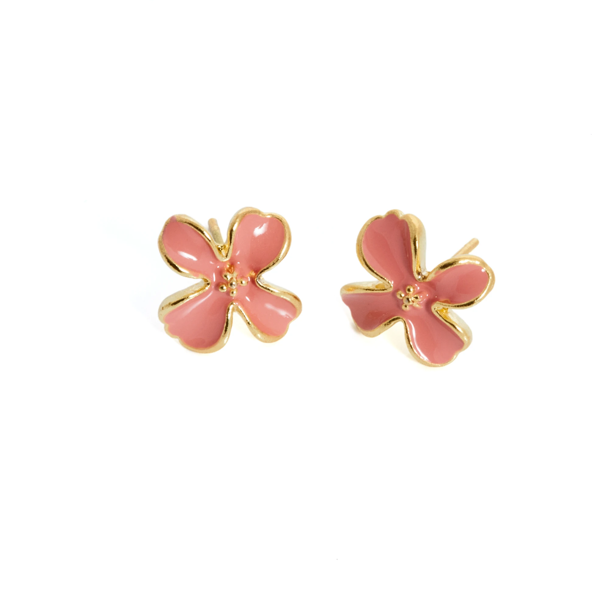 pendientes-trebol-esmaltados-rosa-intenso-alexah-detalle