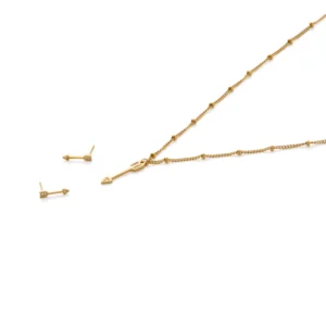 set-colgante-y-pendientes-flecha-dorado-alexah