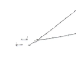 set-colgante-y-pendientes-flecha-plateado-alexah