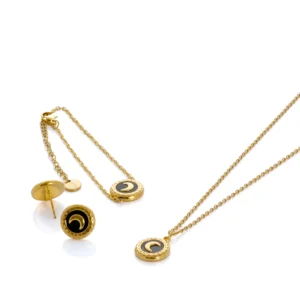 set-sky-negro-de-acero-collar-pulsera-pendientes-alexah