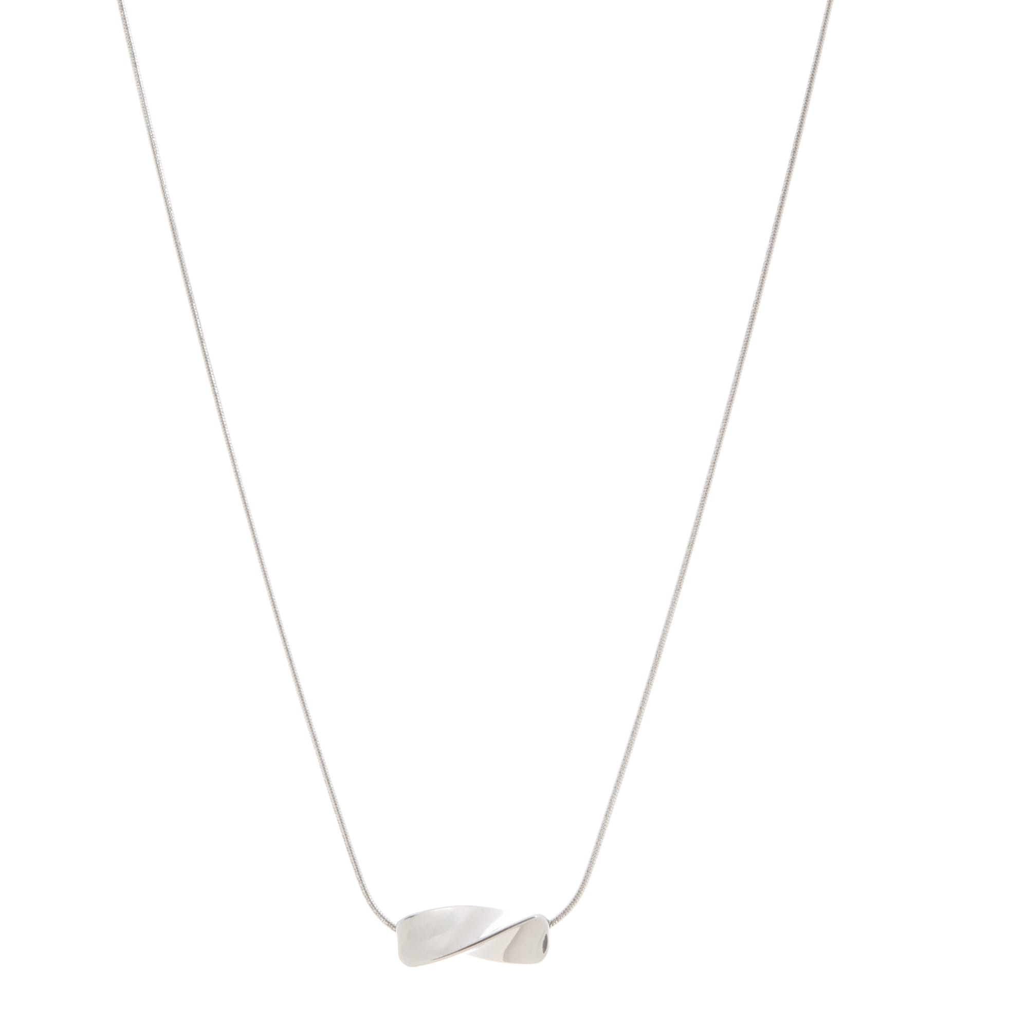 collar-de-acero-tube-plateado-alexah