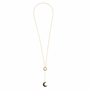 collar-de-acero-leah-luna-dorado-y-negro-alexah-plano