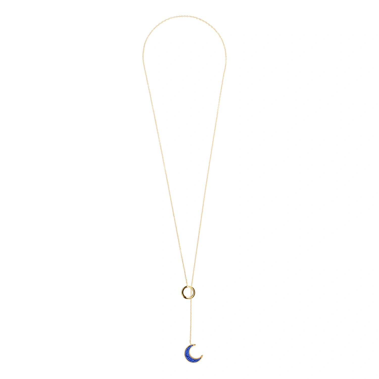 collar-de-acero-leah-luna-dorado-y-azul-alexah