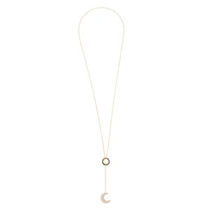 collar-de-acero-leah-luna-dorado-y-blanco-alexah