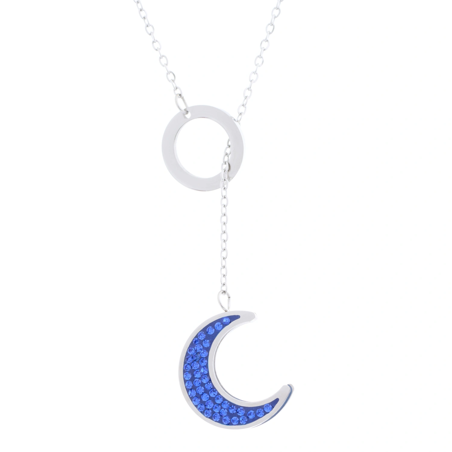 collar-de-acero-leah-luna-plateado-y-azul-alexah-detalle