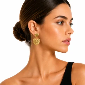 pendientes-corazon-halles-en-acero-dorado-alexah-modelo