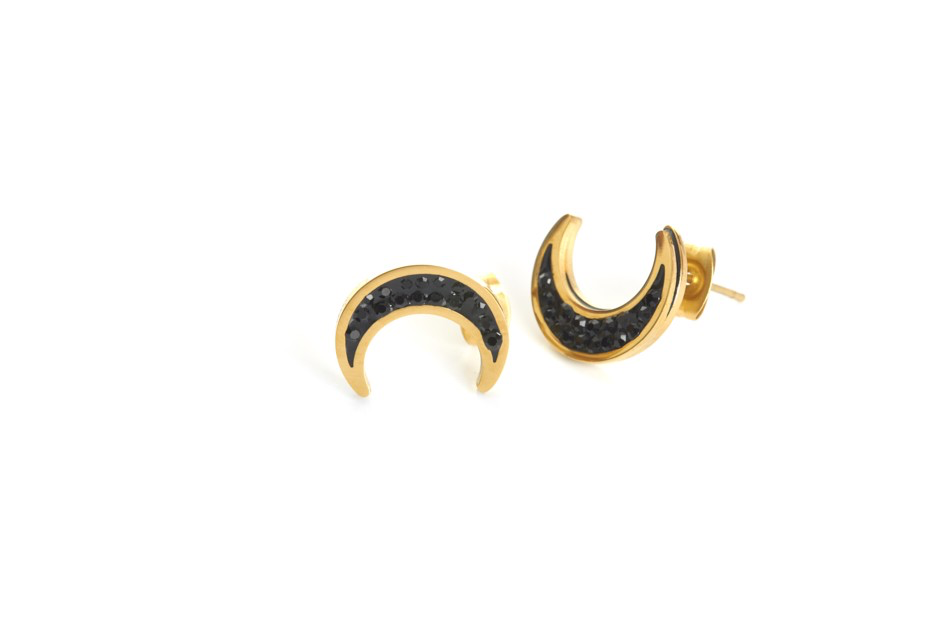 pendientes-leah-luna-en-acero-dorado-y-negro-detalle