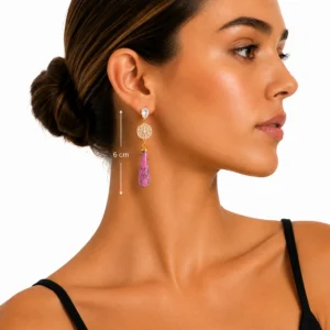 pendientes-amalia-de-piedra-natural-rosa-alexah-modelo