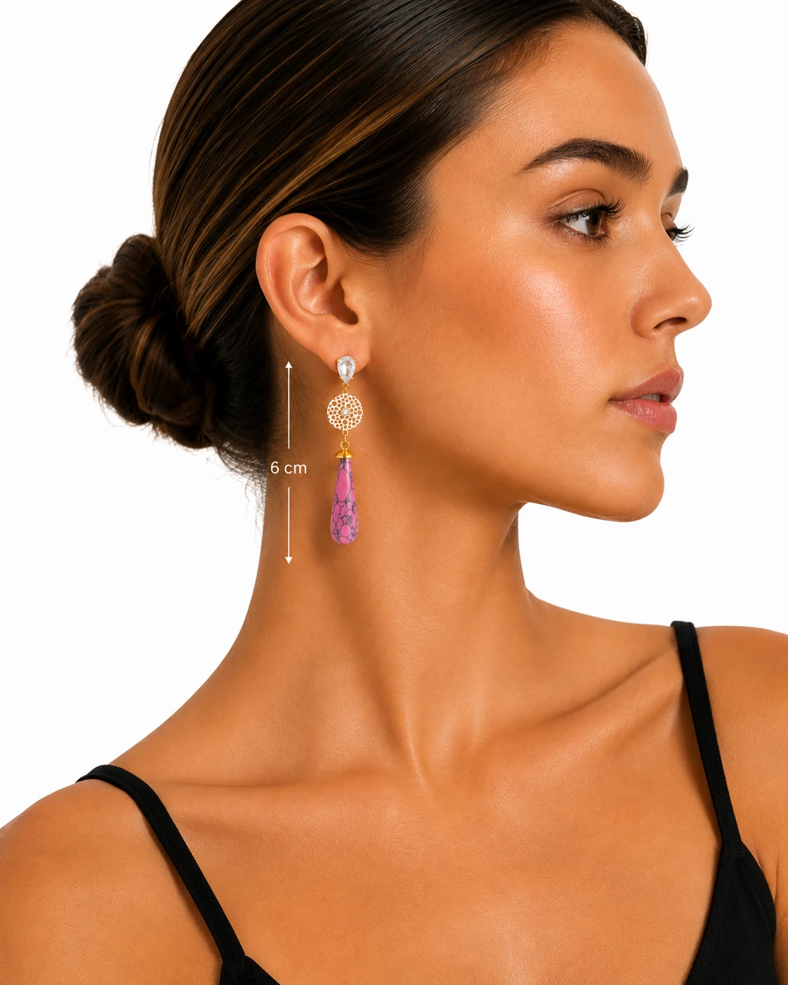 pendientes-amalia-de-piedra-natural-rosa-alexah-modelo