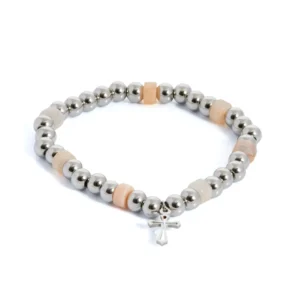 pulsera-bolitas-plateada-y-beige-cross-en-acero-alexah