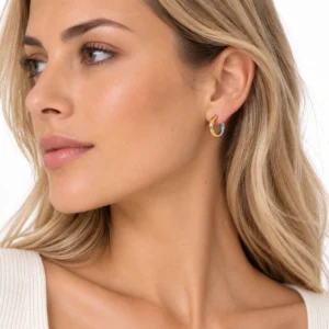 pendientes-aro-ball-bicolor-dorado-y-plateado-alexah-modelo